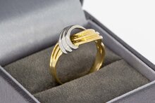 18 karaat gevlochten Knoop ring - 18,3 mm