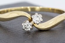 14 karaat gouden diamant ring - 20,1 mm