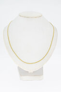 14 Karaat gouden Gourmet dames Collier - 43,9 cm