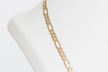 14 Karaat geelgouden Figaro ketting - 62 cm