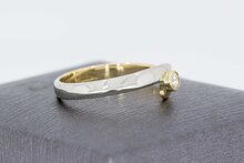 14 karaat gouden diamant ring - 18,6 mm