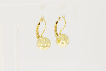 14 karaat geel gouden bol Oorhangers - 17,1 mm