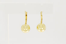 14 karaat geel gouden bol Oorhangers - 17,1 mm