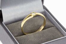 14 Karaat goud diamant ring - 19,9 mm