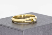 14 Karaat goud diamant ring - 19,9 mm