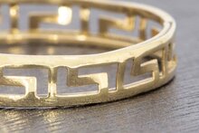 14 Karaat gouden &#039;&#039;Versace style&#039;&#039; ring - 19,2 mm