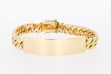 18 Karaat heren naam armband - 20,5 cm