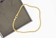 18 Karaat Vossenstaart Collier - 42,9 cm