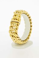 18 karaat gevlochten armband - 21,2 cm