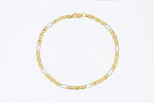 18 Karaat Valkoog armband - 21,6 cm