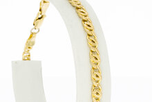 14 Karaat Valkoog armband - 19,8 cm