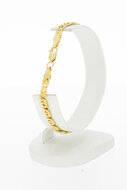 14 Karaat Valkoog armband - 19,8 cm