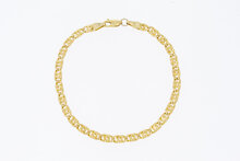14 Karaat Valkoog armband - 19,8 cm