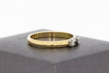 Saffier ring 14 karaat goud - 19,8 mm