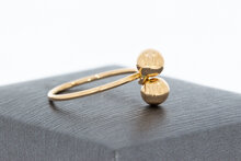 14 karaat rose gouden damesring - 15,9 mm
