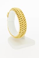 18 karaat goud dames armband - 16,4 cm