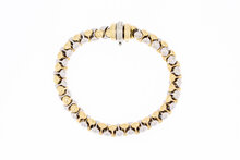 14 Karaat goud Popcorn armband - 18,5 cm