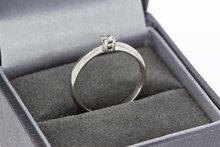 Diamant Solitairring 18 karaat goud - 16,7 mm