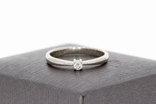 Diamant Solitairring 18 karaat goud - 16,7 mm