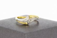 14 karaat gouden Diamant ring - 17,4 mm