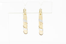 14 Karaat bicolor gouden Creolen  - 21,2 mm