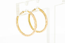 18 Karaat gouden oorringen dames - 2,2 cm