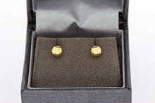 14 Karaat geel gouden Bol oorknopjes - 4,9 mm