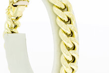 Gourmet armband 14 karaat goud - 20,1 cm
