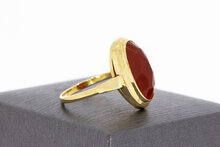 Vintage Carneeol ring 14 Karaat goud - 18,2 mm