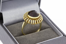 Vintage Granaatring 14 Karaat - 17,6 mm