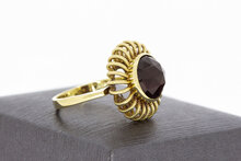 Vintage Granaatring 14 Karaat - 17,6 mm