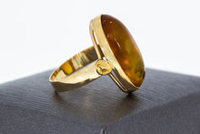 14 Karaat Vintage Barnsteenring - 16,1 mm
