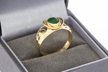 14 Karaat Vintage Malachiet ring - 18,1 mm