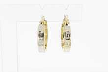 Versace styl- Creolen 14 Karaat goud - 2 cm