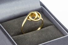 14 karaat Gouden Knoop dames ring - 17 mm