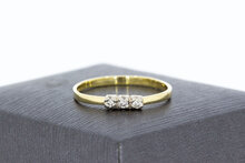 14 karaat diamant Aanschuifring - 18,1 mm