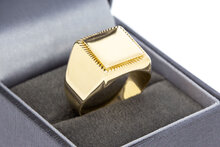 Heren Zegelring 14 karaat goud - 20,1 mm