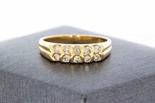14 Karaat gouden diamantring - 17,2