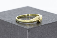 14 karaat ring met Diamant  - 18,4 mm