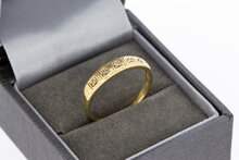 14 karaat ring met Diamant - 19 mm