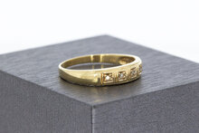 14 karaat ring met Diamant - 19 mm