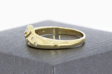 14 Karaat gouden diamant ring - 17,6 mm