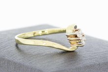 14 Karaat gouden diamant ring - 17,1