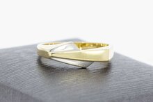 14 Karaat gouden bicolor ring - 17,6 mm