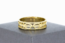 14 karaat geelgoud vntage ring - 20,7 mm