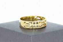 14 karaat geelgoud vntage ring - 20,7 mm