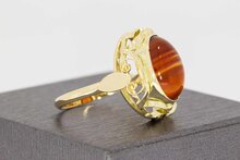 14 karaat Carneool ring goud - 18,4 mm