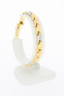 18 Karaat gouden tricolor armband - 19,9 cm