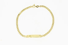 14 karaat goud naam armband - 19,5 cm