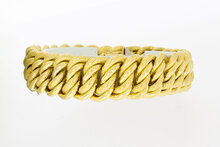 18 karaat goud brede armband - 20,1 cm